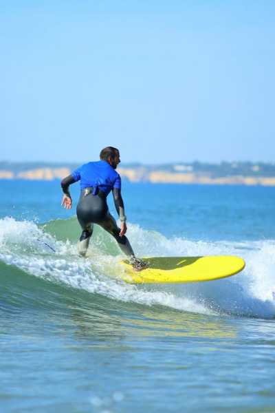 Aula de SURF em grupo