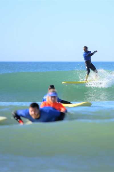 Aula de SURF em grupo